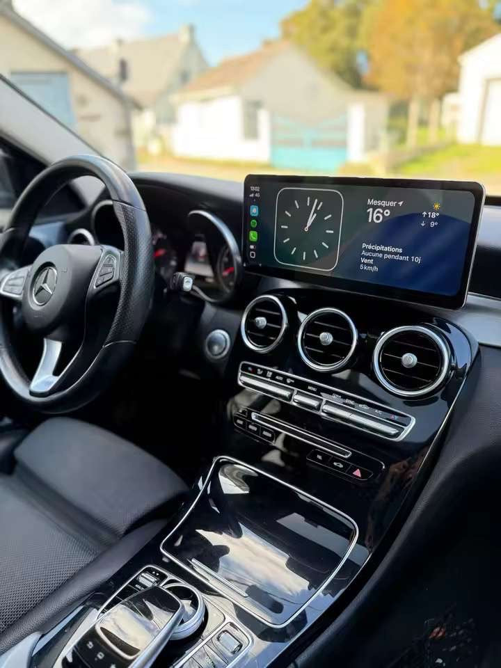 Écran CarPlay 12,3 pouces — Mercedes Classe C W205, GLC, Classe V 2015-2019